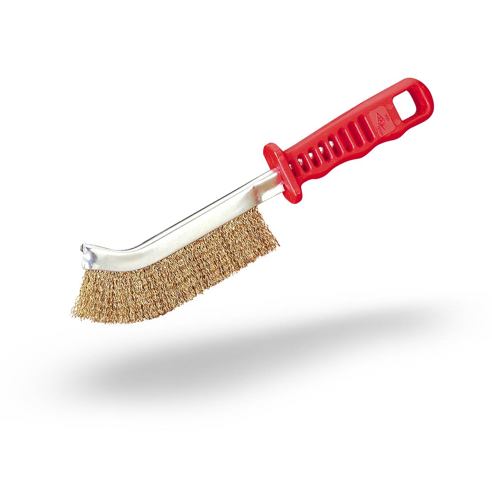 Brosse à main laitonnée manche plastique JAZ
