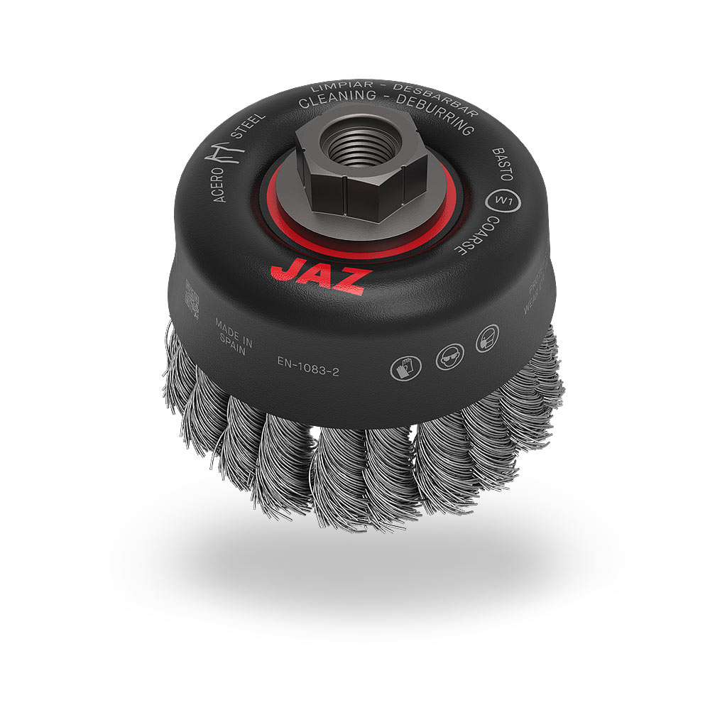 Brosse soucoupe torsadée JAZ