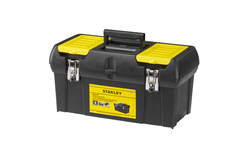 Boite à outils plastique avec fermeture en métal STANLEY