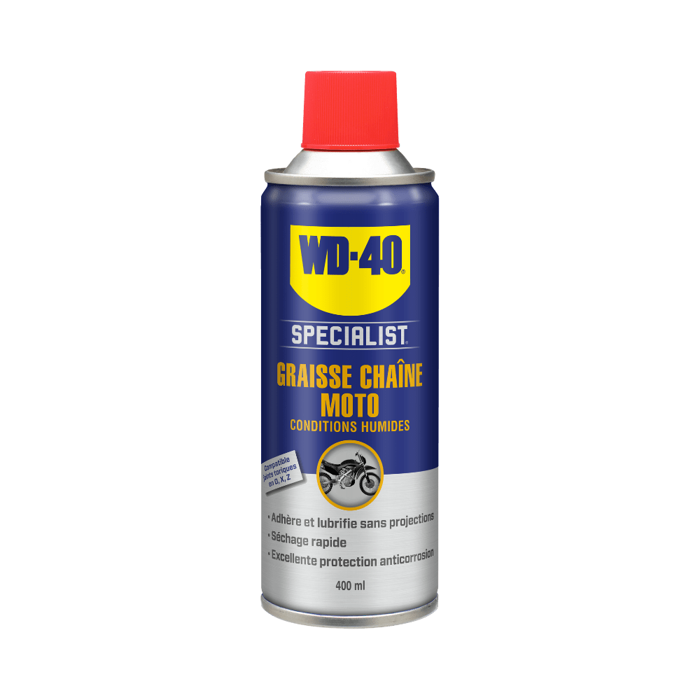 WD 40 SPECIALIST MOTO Graisse chaine Condition humide 400ML